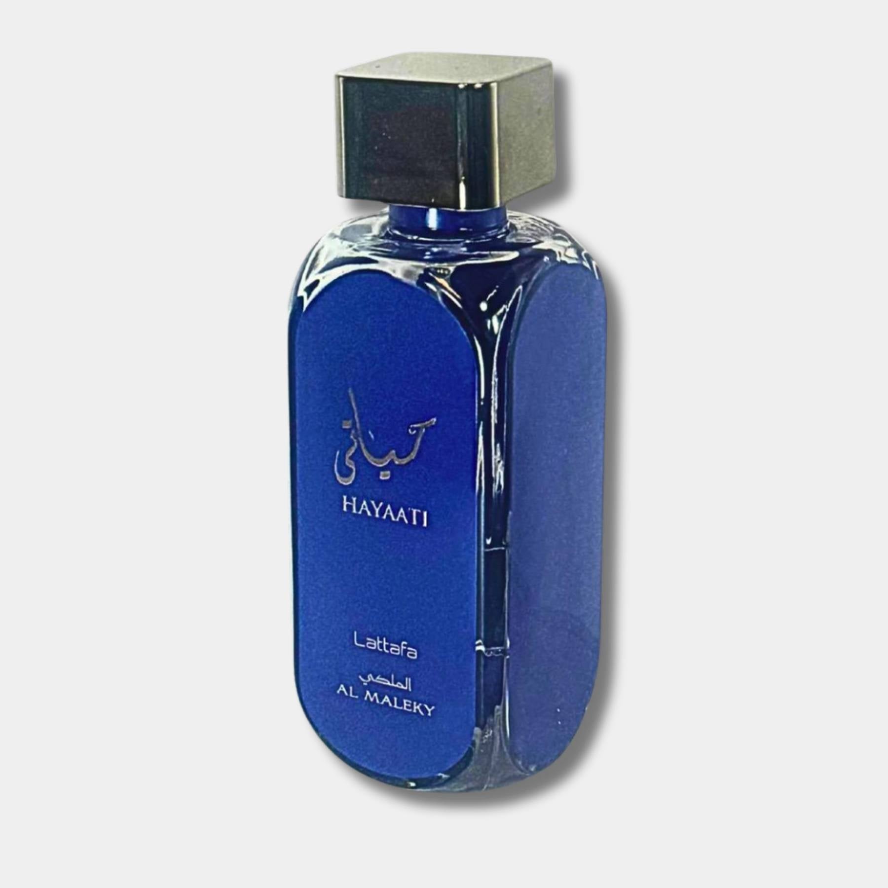 lattafa hayaati al malkey 100ml eau de parfum for men side view