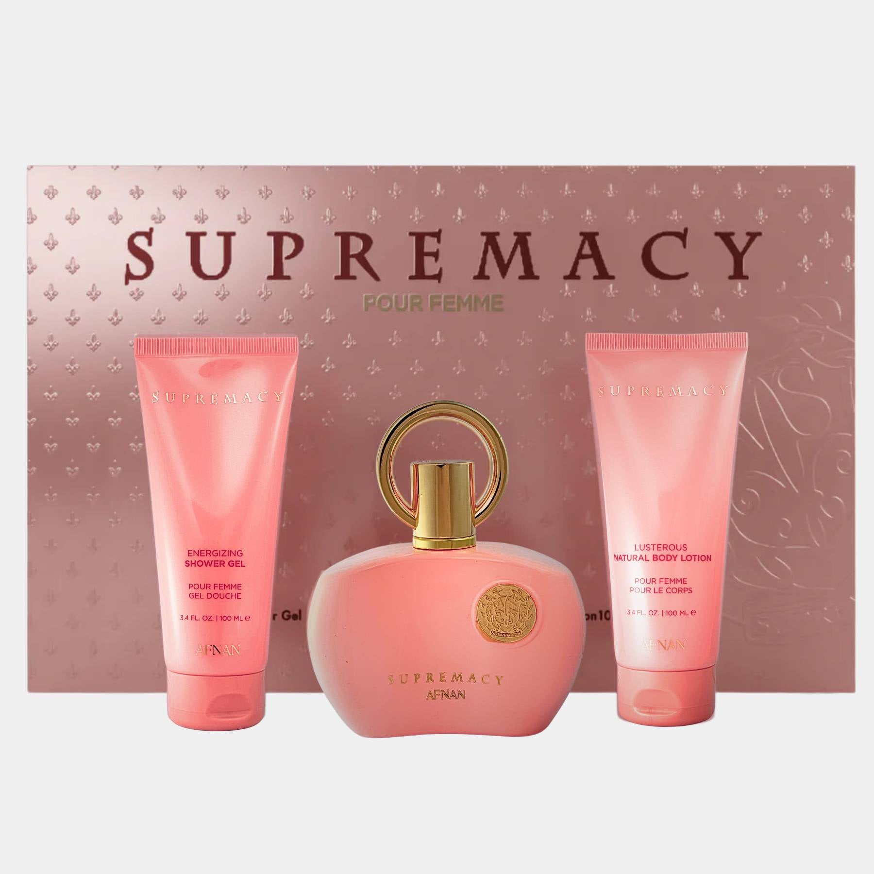 Afnan supremacy Pink 3pc giftset 
