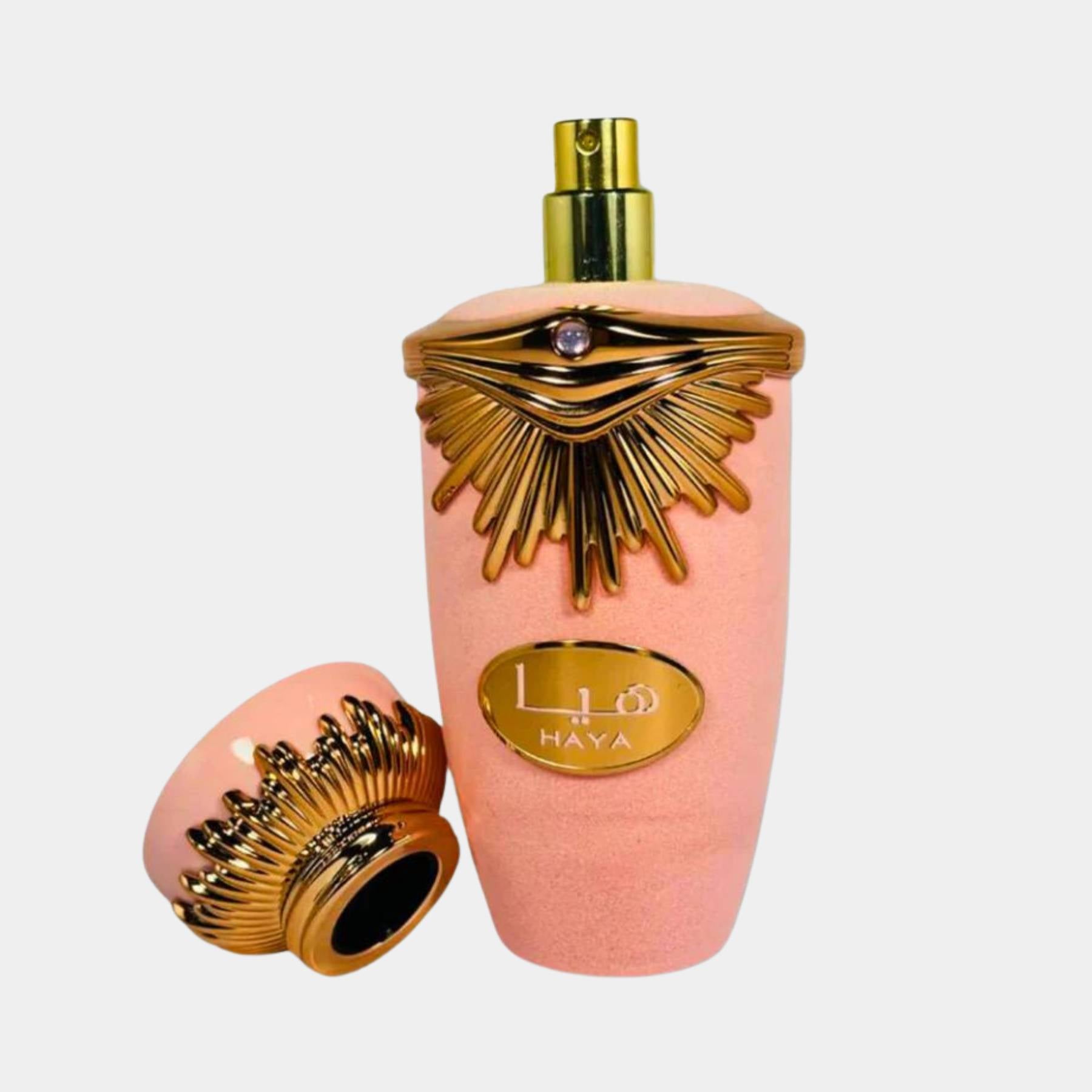 Lattafa Haya 100ml EDP for Women - Bottle and Lid