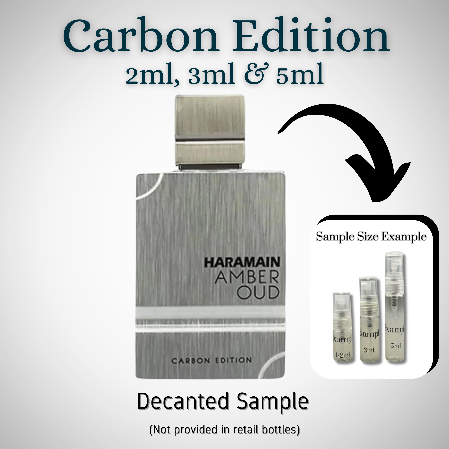 Al Haramain Amber Oud Carbon Edition Samples