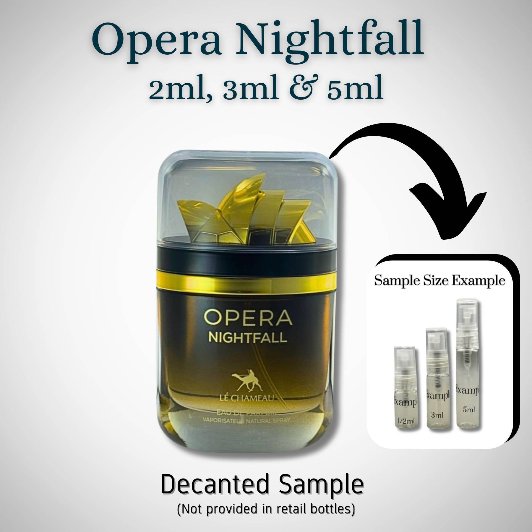 Le Chameau Opera Nightfall 100ml Eau De Parfum for men image illustration for samples