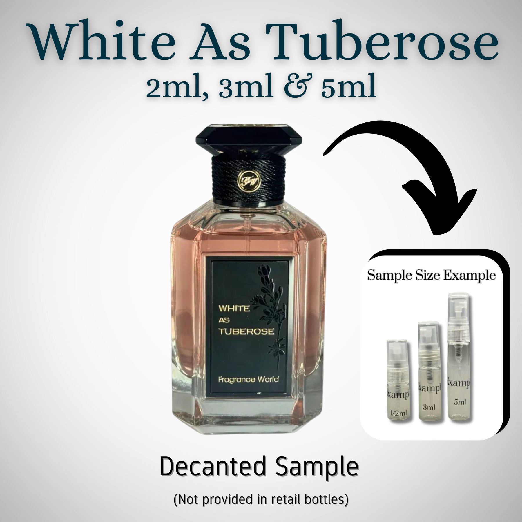 Fragrance World White as Tuberose Samples